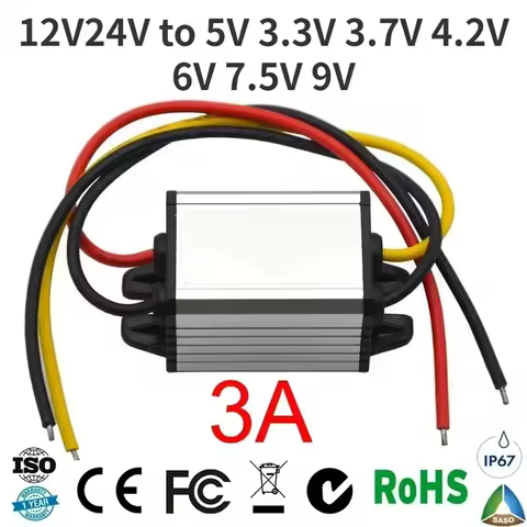 12V24V to 5V 3.3V 3.7V 4.2V 6V 7.5V 9V dc dc converter power supply Voltage Converter Buck Step-down