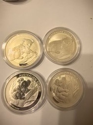 澳洲袋鼠銀幣1安盎司2枚