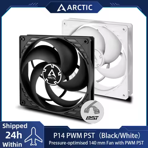 ARCTIC P14 PWM PST 140mm Case Fan with PWM Sharing Technology (PST), Pressure-optimised, Quiet Motor
