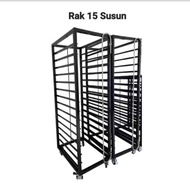 15-Tier Plastic Bread Pan Rack Cover - 0.3mm Thick PVC, Practical & Durable