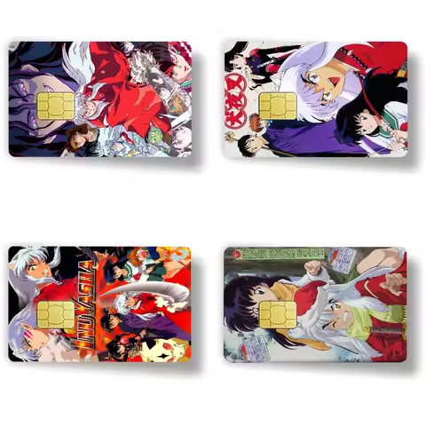I-Inuyasha Anime Anime Cartoon Sticker Film Skin For Credit Card Debit Bank Bus Card