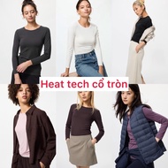 (Standard product - FULL bill) Heattech Uniqlo thermal shirt for women with thin round neck