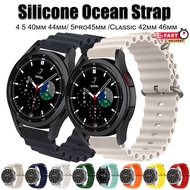 Ocean Strap compatible for Samsung Galaxy Watch 3 45mm 41mm Gear S3 Active 2 Band 22mm Silicone Bracelet 18mm /20mm