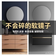 Acrylic Mirror Wall Self-Adhesive Sticker Lens Oval Hd Bathroom Soft Mirror Cosmetic Mirror Full-Length Mirror