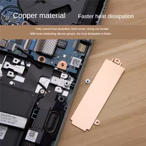 New-M.2 2280 SSD Hard Drive Heatsink Cover With Mounting Bracket For DELL G15 5510 5511 5515 Gaming 