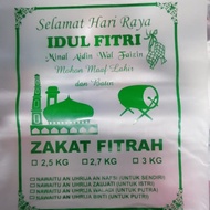 (1 pcs ) plastik hd beras zakat fitrah, idul fitri 3 kg 25 cm x 35cm