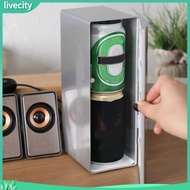 livecity|  Portable USB Mini Fridge Dual-Use ABS Mini Heating Cooling Refrigerator Drink Cooler for Office