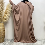 Ramadan Baju raya Kelawar Plus size Prayer suit batwing sleeve maxi dress Muslim ekung Muslimah Fashion women Baju Kelawar
