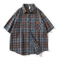 Plus Size 10xl 9xl Shirt Men Spring Summer Oversized Vintage Plaid Shirt