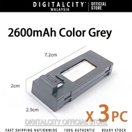 3.7V 2600mAh Rechargeable LiPo Drone Battery - Replacement for E88/E88 Pro/E99/P12/P7/K10/K6 UAV