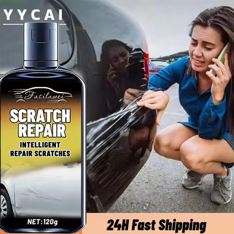 New Launch! 120ML Car Scratch Remover Fluid: Banish Scratches, Clean & Refresh! Effortlessly removes
