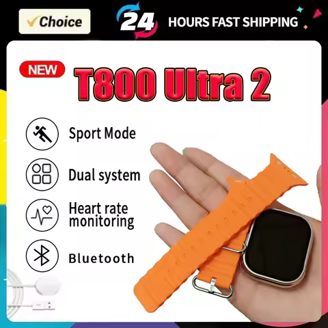 2025 T800 Ultra 2 Smart Watch Ultra Gen 2 IWO Watch Bluetooth Heart Rate Waterproof Wireless Fitness