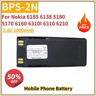 Replacement Mobile Phone Battery BPS-2N 3.6V 1000mAh For Nokia 6185 6138 5180 5170 6160 6310I 6310 6