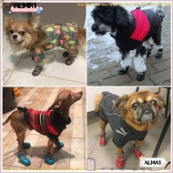 ALMA 4pcs Pet Dog Shoes Waterproof Dog Shoes Puppy Shoes Warm Dog Boots Dog Boots