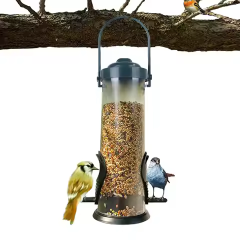 Outdoor Bird Feeder Bird Food Dispenser Squirrel Proof Bird Food Container Bird Food Dispenser Conta