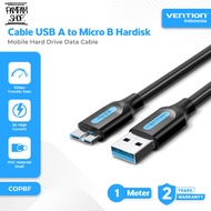 VENTION COPBF Kabel USB A 3.0 Male to USB Micro B 1M 1 Meter Harddisk SSD HDD Hard Disk External Cab
