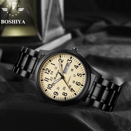 [Ready Stock Seckill] Swiss Army Watch Men's Fashion Simple Black Gold Double Calendar Watch Luminou