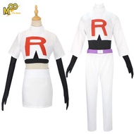 Anime Pokemon cosplay costume Rocket Team cos Jessie and James cosplay costume
