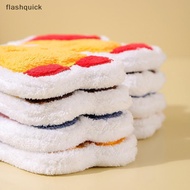 flashquick Creative Cartoon Cute New Year Pony Hand Towel Coral Fleece Home Kitchen Bathroom Towel T