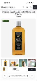 MANUFAKTURA 原創啤酒洗髮精 閃耀活力 300ml