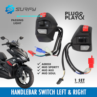 Domino Handle Switch V2 With Passing Light Hazzard Light For MIO/ Sporty/ AEROX / MIOi125 M3 MXI / S