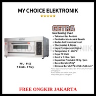 Getra Gas Baking Oven RFL-11SSGC / Oven Gas Pemanggang Roti