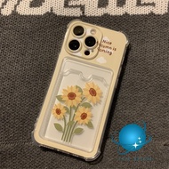 MATAHARI Four beautiful sunflowers Soft Case HP OPPO A18 A38 A58 A5s A9 A5 A57 A15s A16e A17 A53 A33
