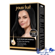Combo box of 8 packs of Jrouoi Fruit Black Color Hair Shampoo 8x30ml - TN
