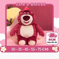 (HCM-Hỏa tốc 2h) Gấu bông dâu Lotso dâu thú nhồi bông trái dâu trên đầu đỏ đậm EDAS HOUSE