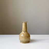 陶瓷 手刷瓷泥小花器 亮光淡茶 Ceramic Vase
