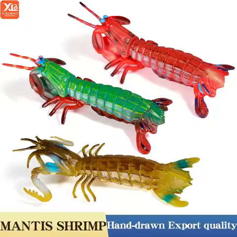 Ocean Animals Mantis Shrimp Sea Life Model Action Figures Simulation Collection Toys for Kids Gift