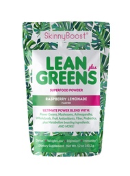 SkinnyBoost - Lean Greens & Super Food Powder - Ultimate Power Blend with Green Tea, Mushroom Blend,