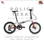 Sepeda Lipat 20 inch Element Police Texas Edisi HUT Bike to Work