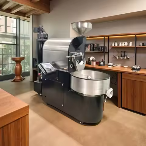 Automatic Commercial Coffee Roaster 3kg 6kg 12kg LPG Gas Bean Roasting Machinery for Business Custom