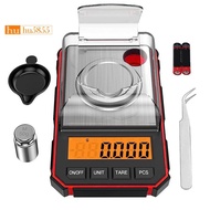 Fine Scale 0.001G Digital Pocket Scale with LCD Display, Lab Digital Scale Red