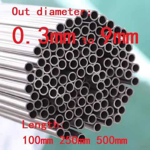1PC 304 Stainlessy Steel Capillary Pipe Tube OD 0.3 0.4 0.5 0.6 0.7 0.8 0.9 1 1.5 2 2.5 3 to 9mm Len