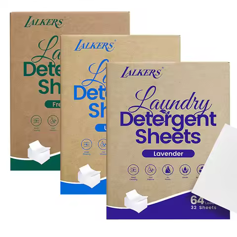 32-Sheet Laundry Detergent Sheets Laundry Bubble Wrap Cleaning Stain Removal and Fragrance-Retaining