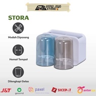 Ace Stora Toothbrush Holder With 2 Glasses Toothbrush Holder Organizer Toothbrush Toothpaste Contain