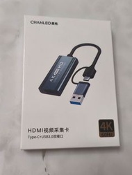 CHANLEO 4K 60Hz HDMI 影音擷取卡 USB3.0 Type-C