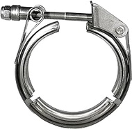 2.25" V Band Clamp Stainless Steel Quick Release Turbo Exhaust V-Band Clamps for Flange, Downpipe, Exhaust Pipe