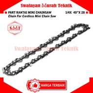 Part Rantai Mini Chainsaw 4" Chain For Cordless Mini Chain Saw 4 inch
