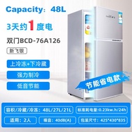 small refrigerator  food beverage cooler fridge 2 door