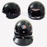 SGV WINGS HELMET BLACK /GREY
