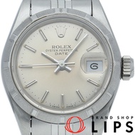 勞力士蠔式恆動日曆型女錶，Jubilee錶帶，型號69190(R)，不鏽鋼材質，銀色拋光，1988年產，成色極佳[二手]