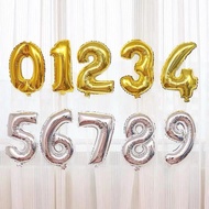 40inch sliver number balloon | big | can helium