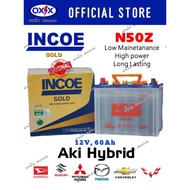 Aki Mobil Incoe Gold N50Z ORIGINAL