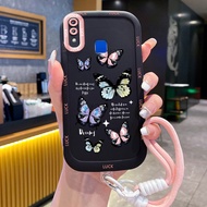Casing hp for VIVO Y91 Y91i Y93 Y95 Y91C Y1S Y90 Case Butterfly Pattern Fashion Silicone Phone Case 