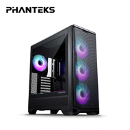 Phanteks 追風者 Eclipse G400A 黑 玻璃透側機殼 (ATX/Type-C/內建風扇前3後1/支援背插主板(限ATX)/網孔面板/雙防塵濾網/顯卡415mm/塔散184mm)