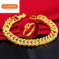 EMAS 916 Original Gold 12MM Classic Mens Bracelet Hypoallergenic and non fading