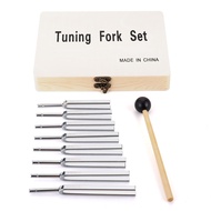 Solfeggio Emotional Tuning Fork Set Audiotherapy Tuning Fork Full Set 8 Pieces Standard Tuning Fork